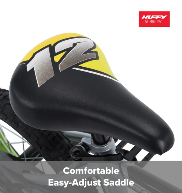 Bicicleta para Niños Rock It Huffy , Ruedas de 12", Mayores de 3 Años, Ruedas de Entrenamiento, Gris - Imagen 9